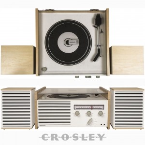 Crosley CR6034A-NA Switch II 벨트 드라이브 턴테이블(Bluetooth, AM/FM 라디오, Aux-in 및 스피커 포함)
