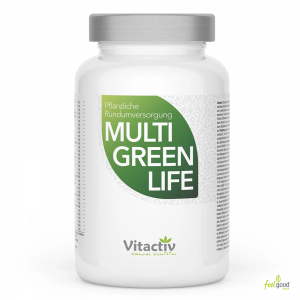 MULTI GREEN LIFE-비타민 및 미네랄-한 캡슐에 가장 중요한 녹색 영양소